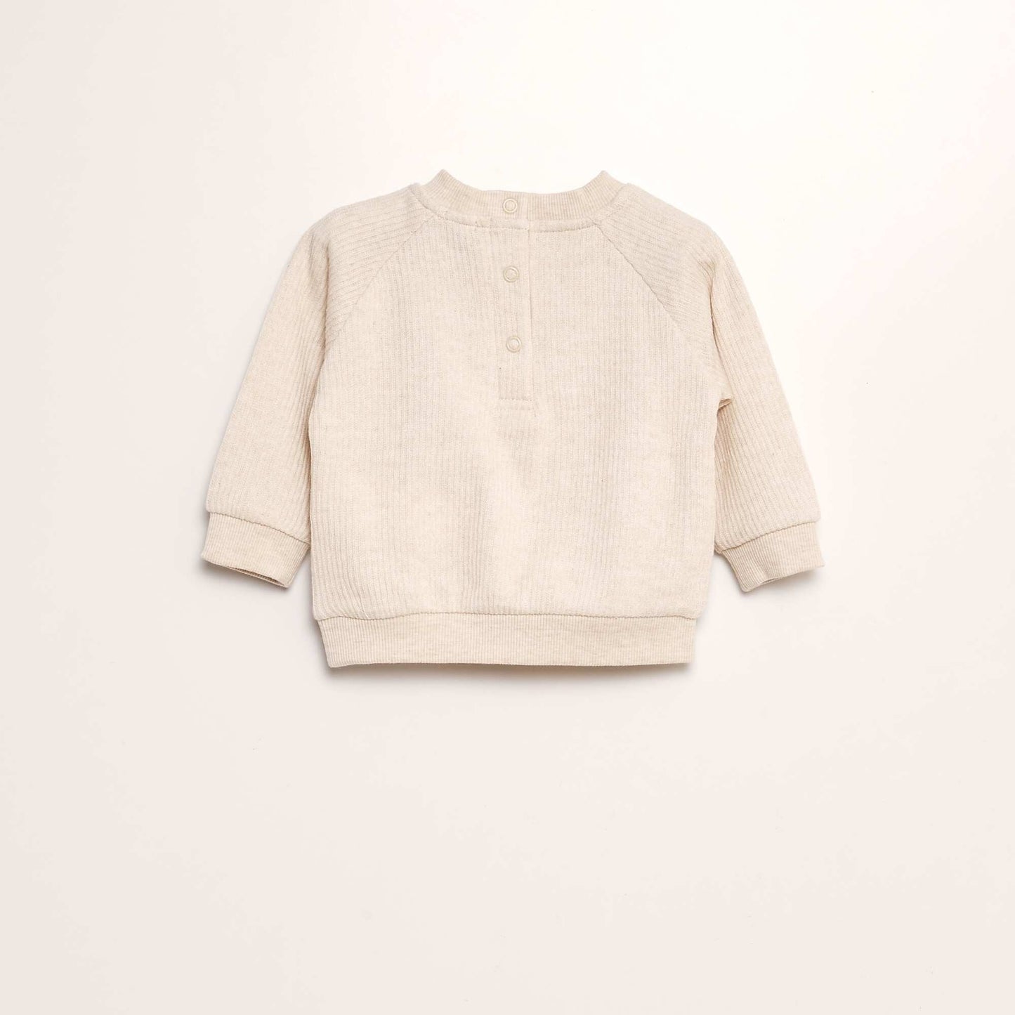 Ribbed knit set - 2-piece set BEIGE