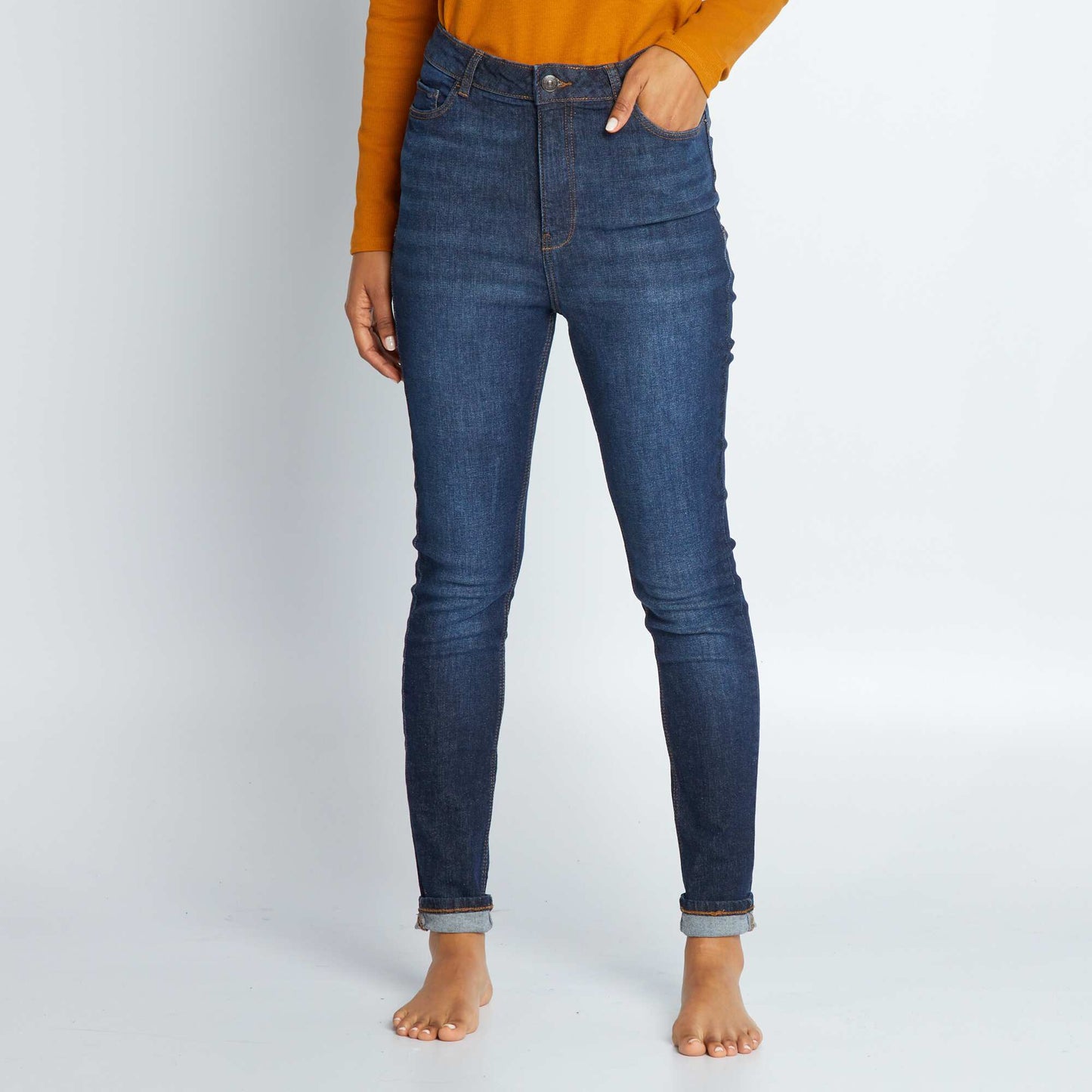High-rise skinny jeans - L30 RINSE1