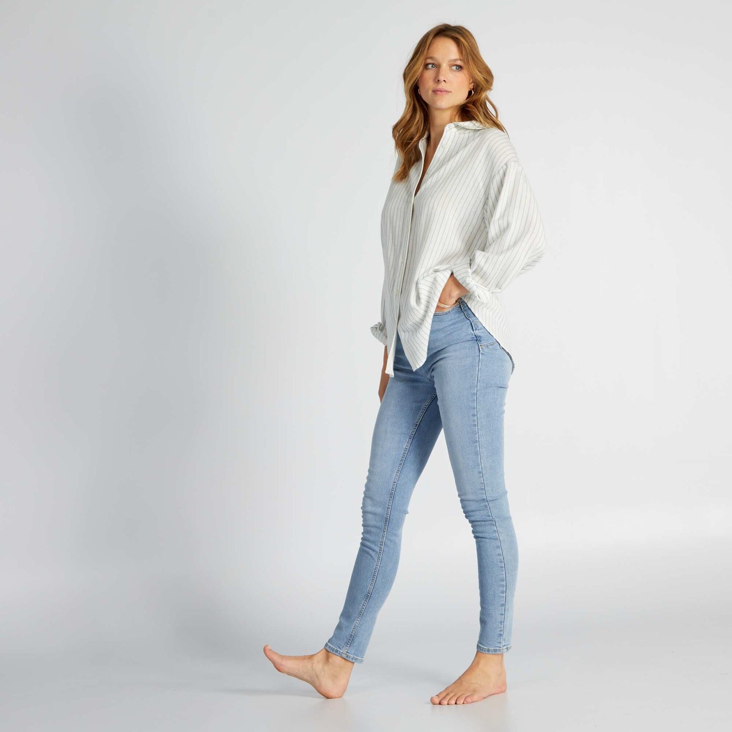 High-rise skinny jeans - L30 Blue