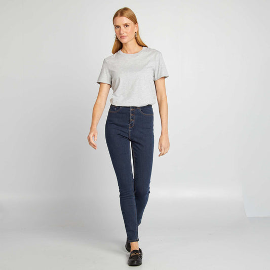 High-rise skinny jeans BLUE