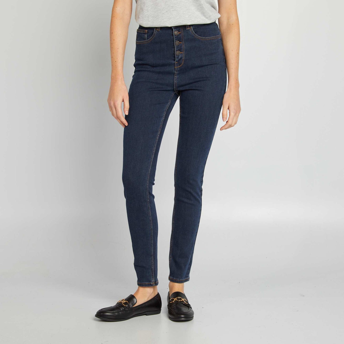 High-rise skinny jeans BLUE