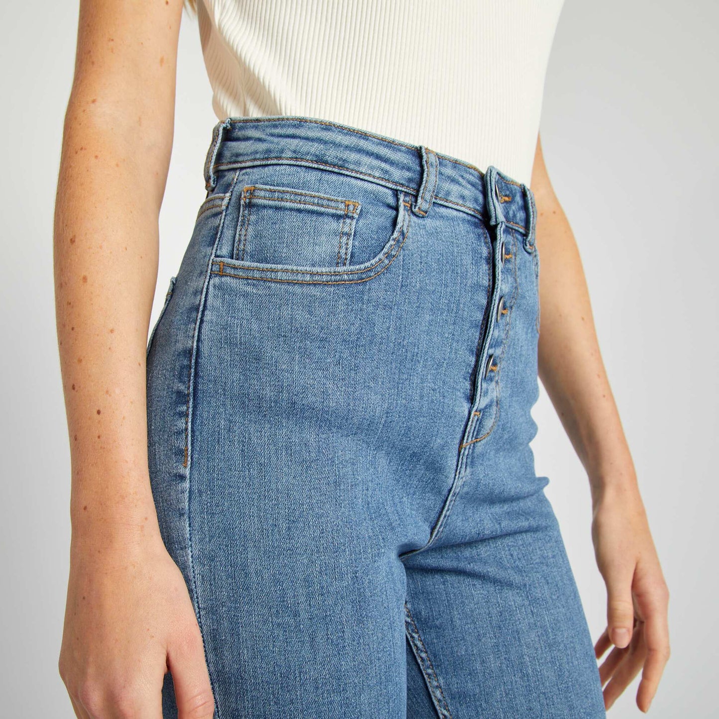High-rise skinny jeans BLUE