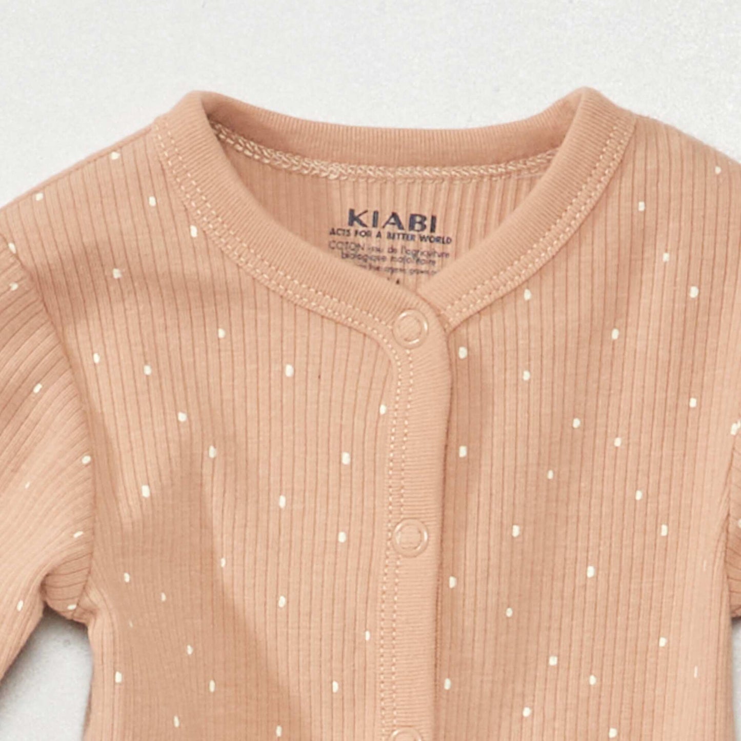 Ribbed sleepsuit - Unisex BROWN