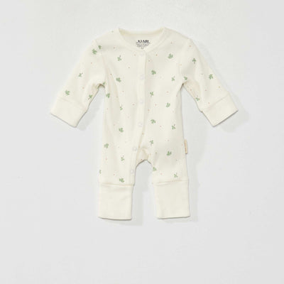 Ribbed sleepsuit - Unisex WHITE
