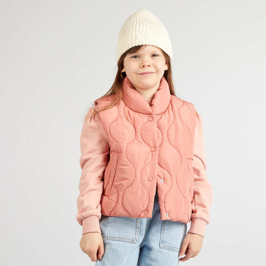 Quilted padded bodywarmer PINK