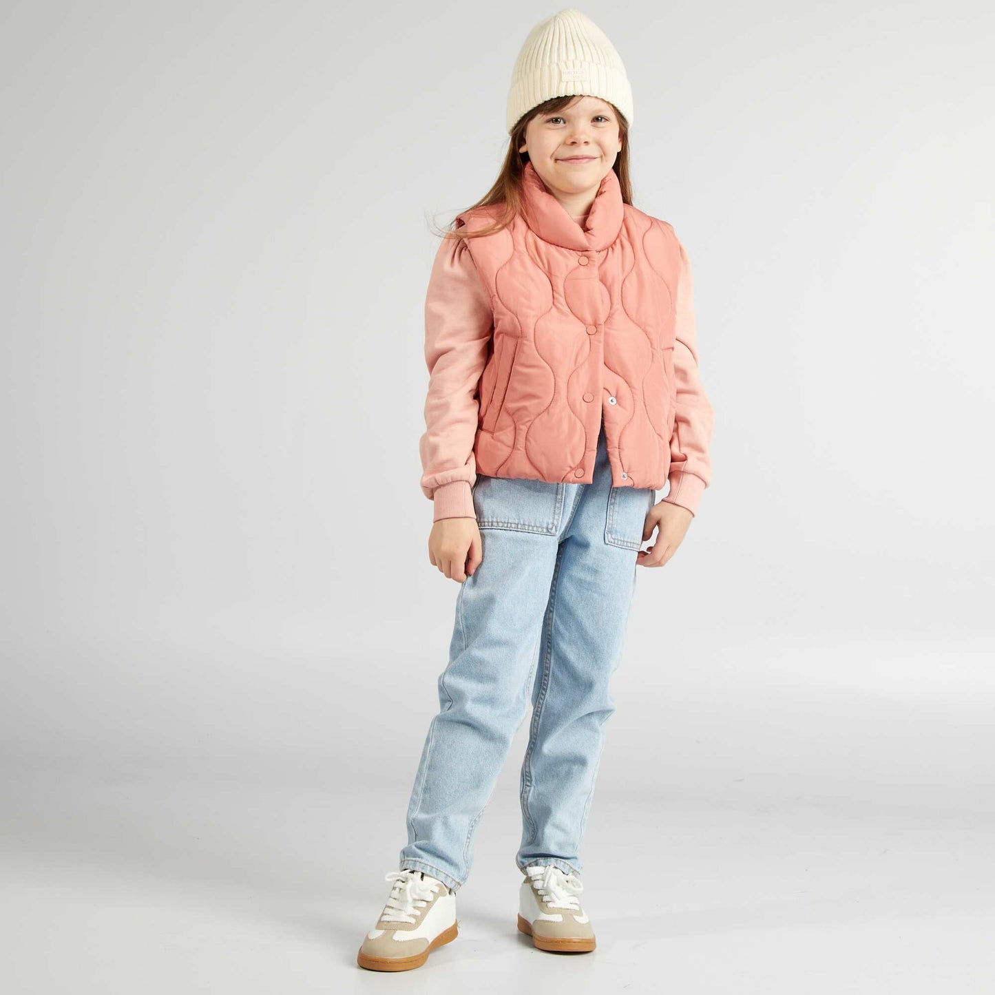 Quilted padded bodywarmer PINK