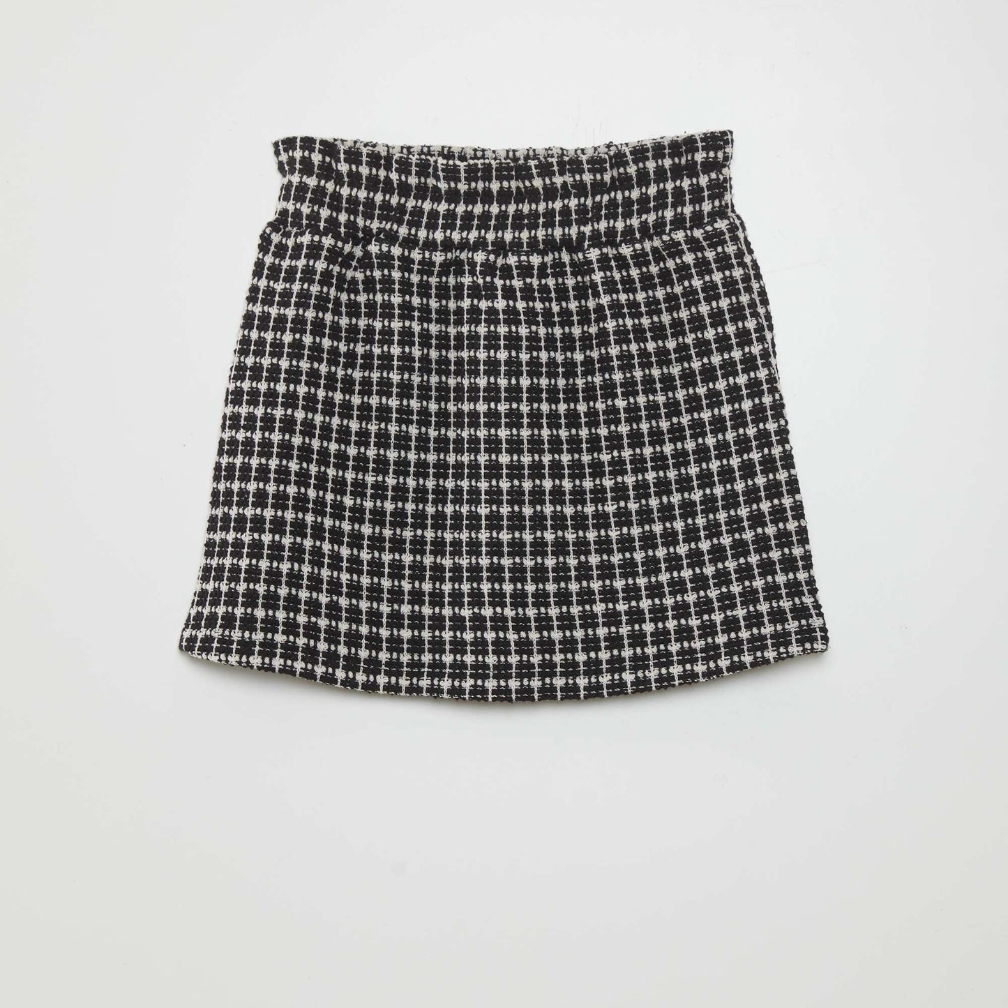 Short tweed skirt BLACK