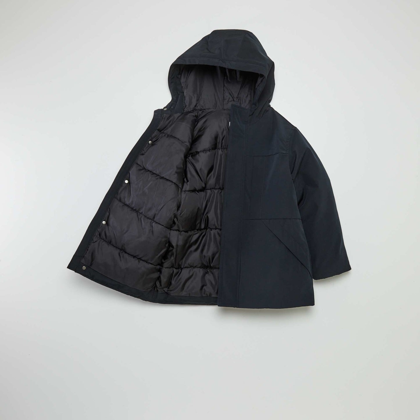 Hooded parka black