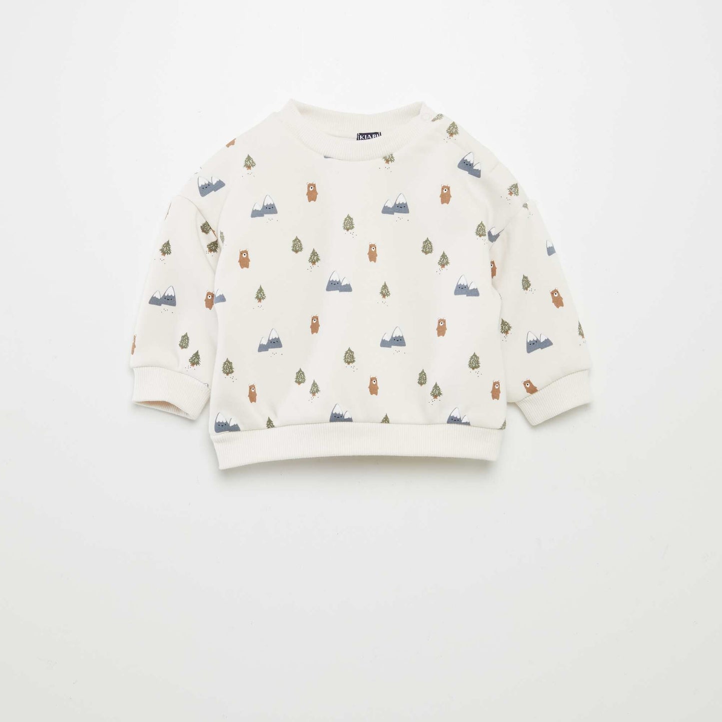 2-piece set - Printed sweater + trousers BEIGE