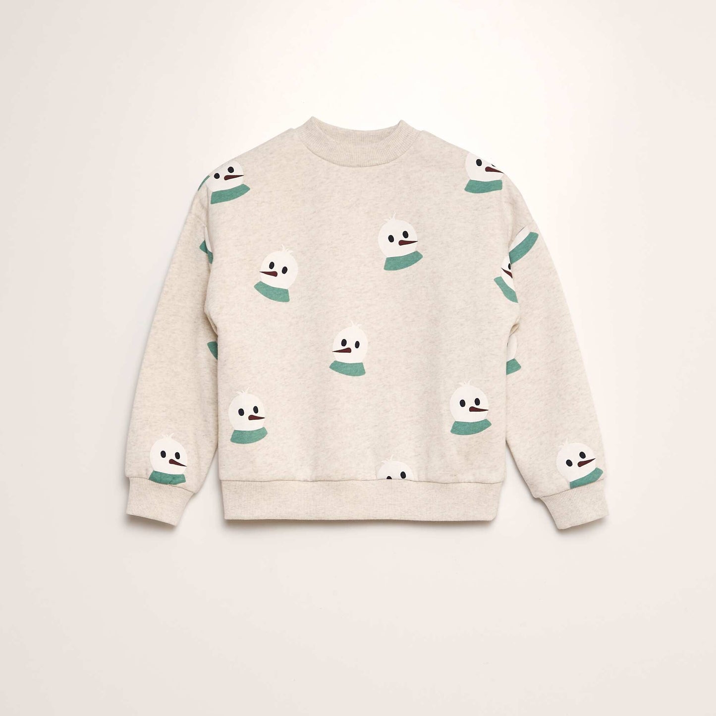 Snowman print sweatshirt GREY