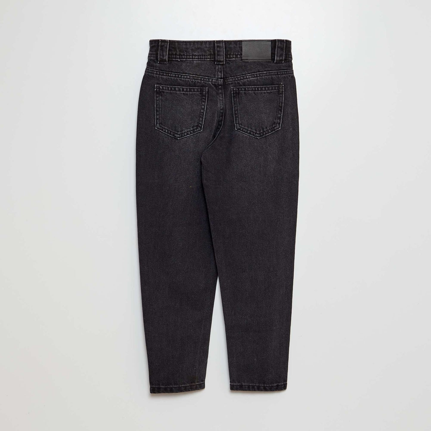 Mom jeans with fancy beads BLACK