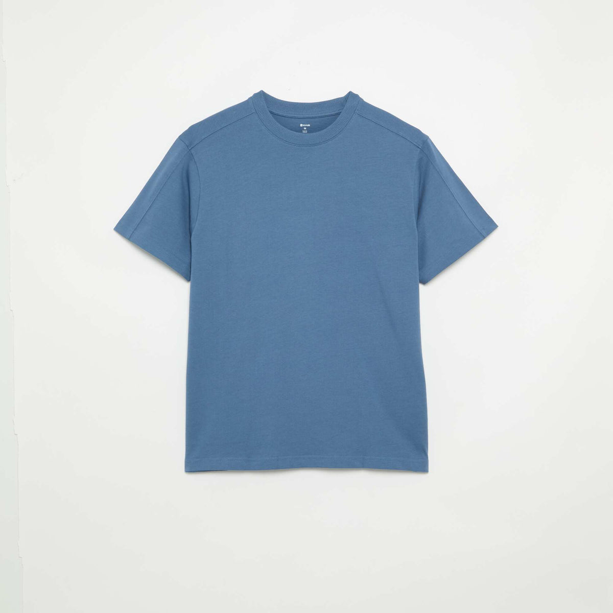 Plain Short-Sleeved Relaxed Fit / Oversized T-Shirt BLUE