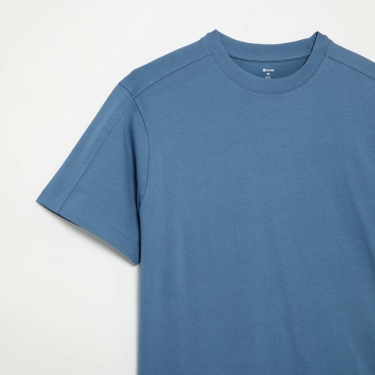 Plain Short-Sleeved Relaxed Fit / Oversized T-Shirt BLUE